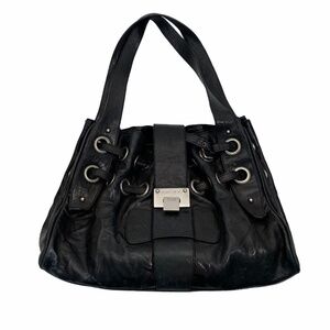 Jimmy Choo Black Ramona Leather Tote Bag